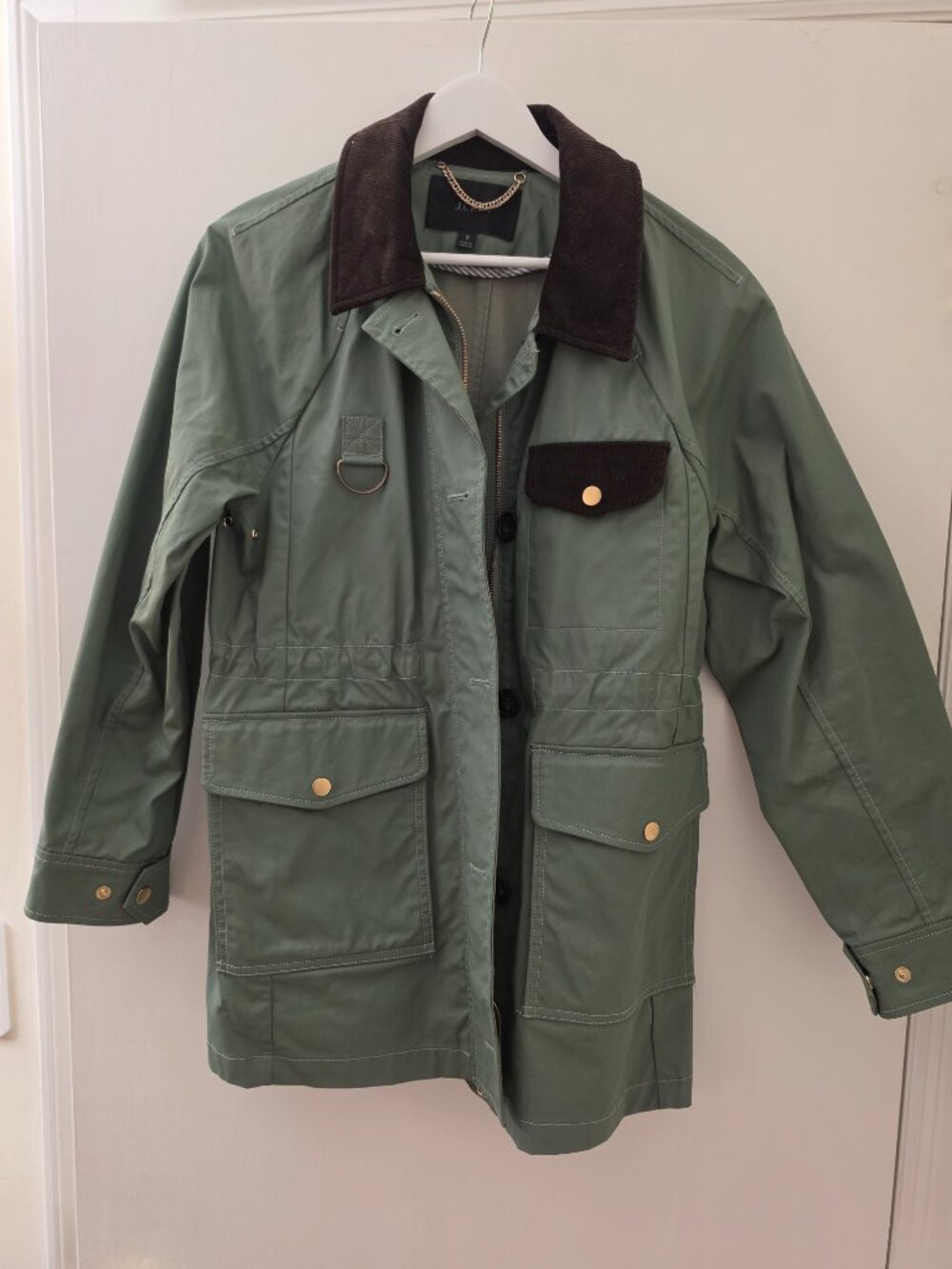 J Crew classic field jacket, waxed parka, utility barn jacket - Picture 3 of 7